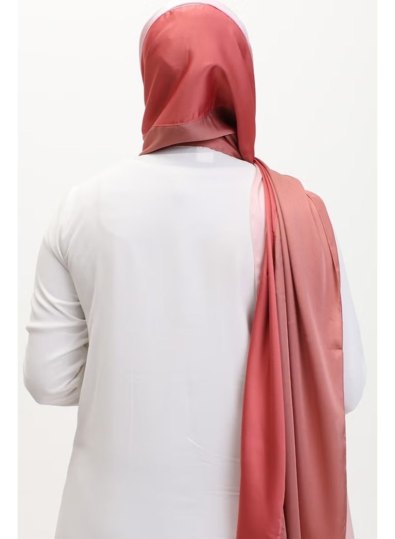 Karaca Women's Tricolor Shawl - Pink Dark Salmon - Image 3